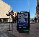 Mupis en la carretera de Granada a su paso por el barrio de La Viña, Lorca